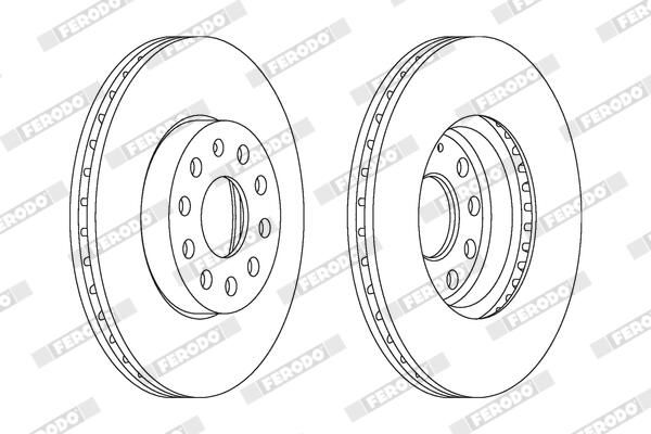 FERODO DDF1218C Brake Disc