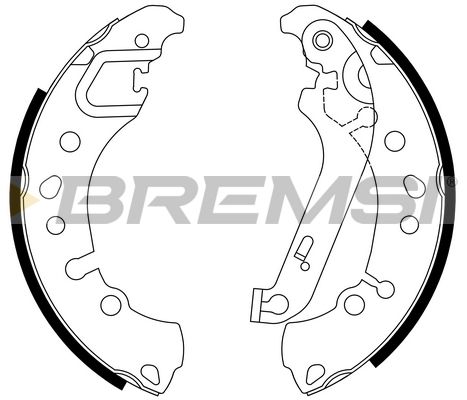 Комплект гальмівних колодок, Bremsi GF1115