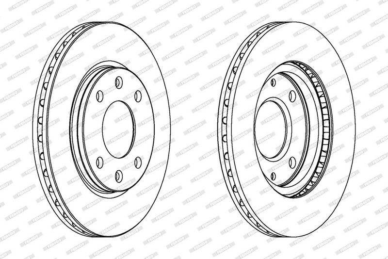 FERODO Disque de frein DDF214