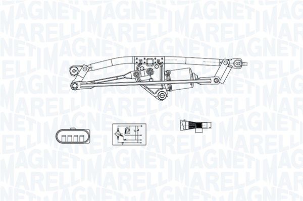 MAGNETI MARELLI Langų valytuvų sistema