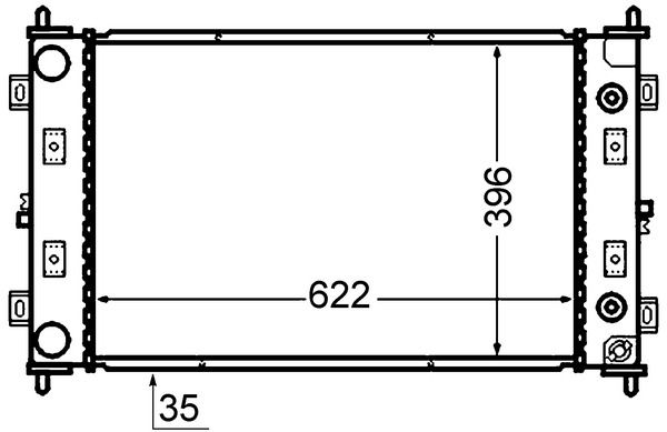 MAHLE hűtő, motorhűtés CR 1425 000S