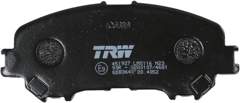 TRW GDB3648 Brake Pad Set, disc brake