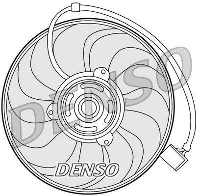 DENSO ventilátor, motorhűtés DER27001