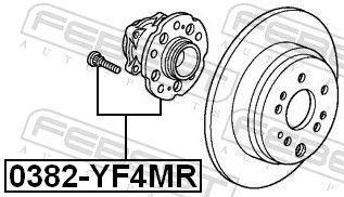 FEBEST 0382-YF4MR Wheel Hub