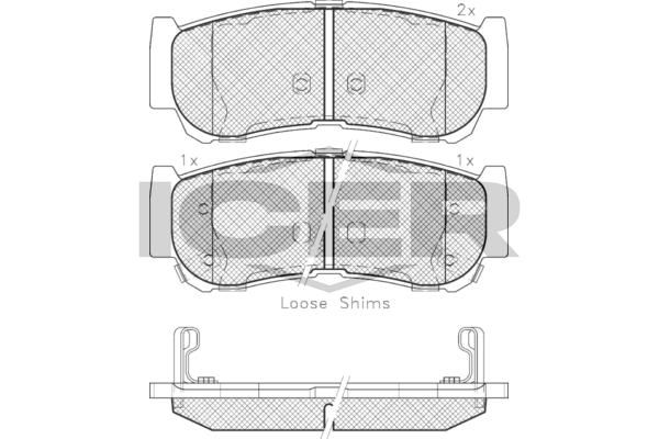 ANDEL 181829 - Brake Pad Set, Disc Brake