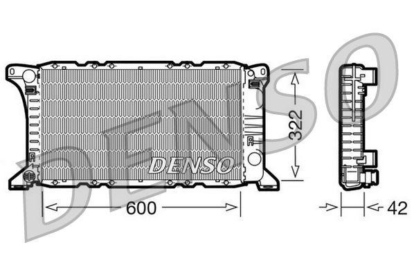 DENSO hűtő, motorhűtés DRM10091