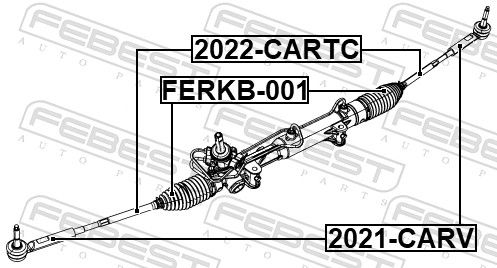 FEBEST 2022-CARTC Inner Tie Rod