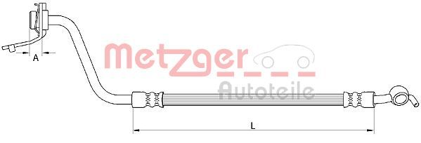 Гальмівний шланг, Metzger 4111056