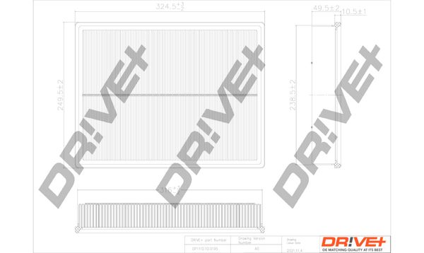 Повітряний фільтр, Dr!Ve+ DP1110.10.0195