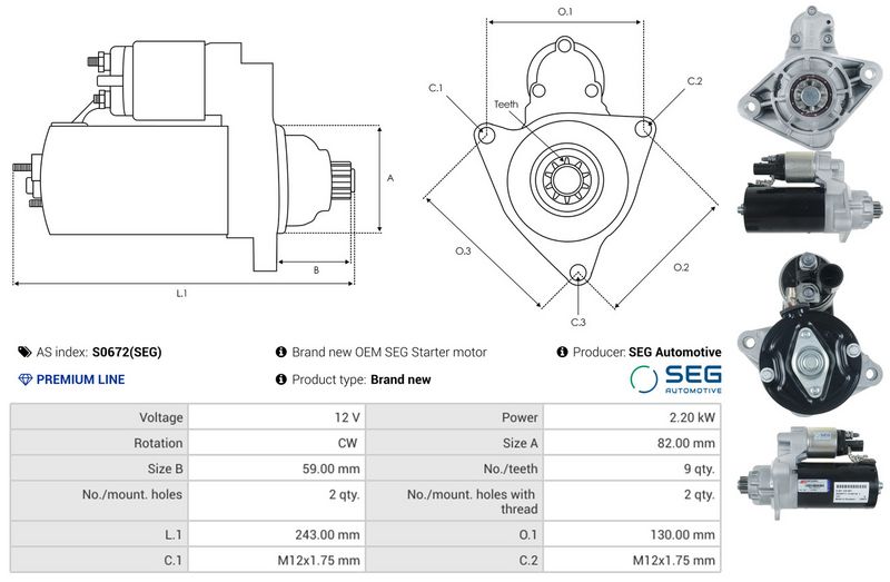AS-PL S0672(SEG) Starter