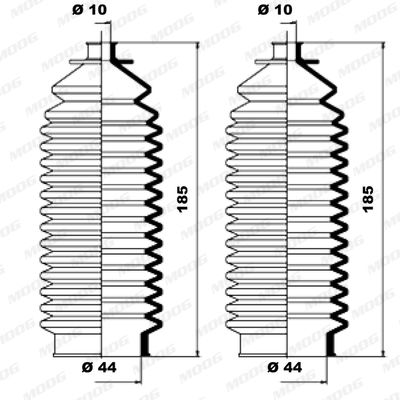 MOOG gumiharang készlet, kormányzás K150076