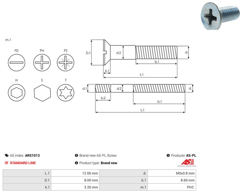 AS-PL ARS1013 Repair Set, alternator