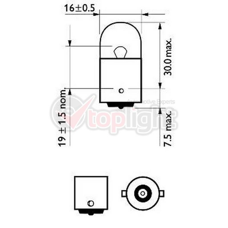 AE TOPLIGHT 39011 Bulb R10W 12V 10W