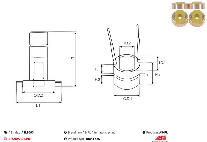 Rõngas, generaator, AS-PL ASL9003