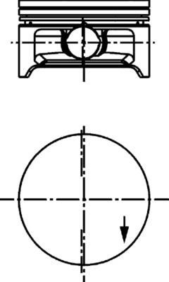 KOLBENSCHMIDT dugattyú 40632610