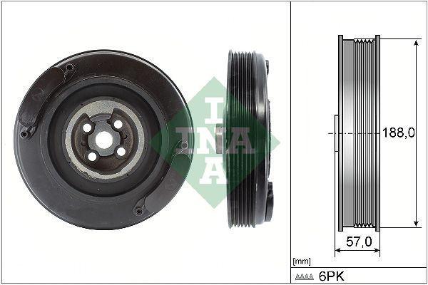 Schaeffler INA Szíjtárcsa, főtengely 544 0002 10