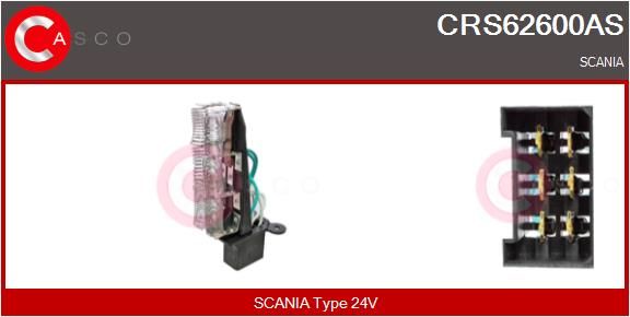 Odpor, vnitřní tlakový ventilátor CRS62600AS