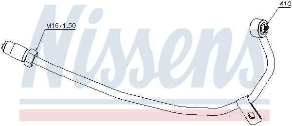 Õliühendus, kompressor, NISSENS 935121