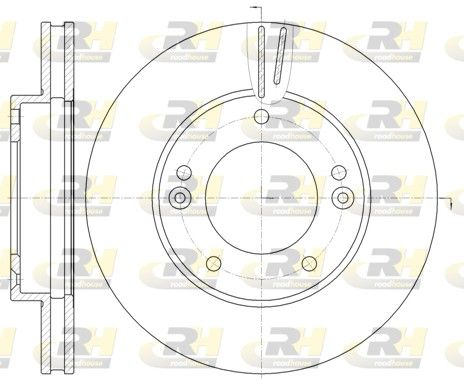 Гальмівний диск, передня вісь, з вентиляцією, 301,8мм, кількість отворів 5, Roadhouse 6992.10