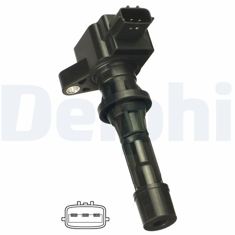 Котушка запалювання, MAZDA котушка запалювання Mazda 3,6,CX-7 02-, Delphi GN10499-12B1