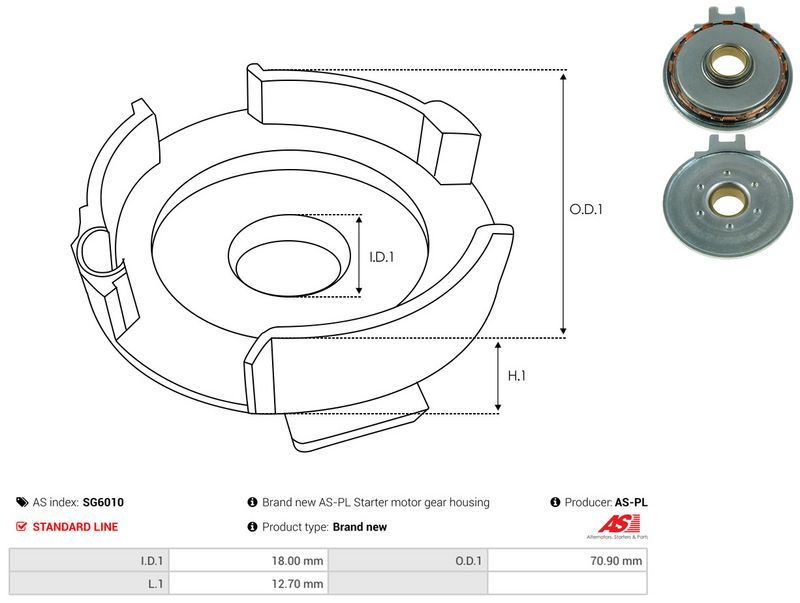AS-PL SG6010 Repair Kit, starter