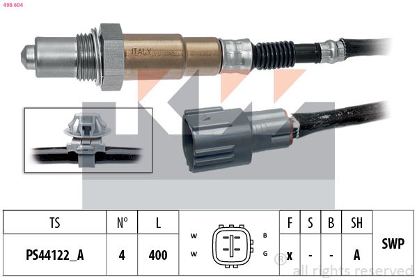 KW lambdaszonda 498 604