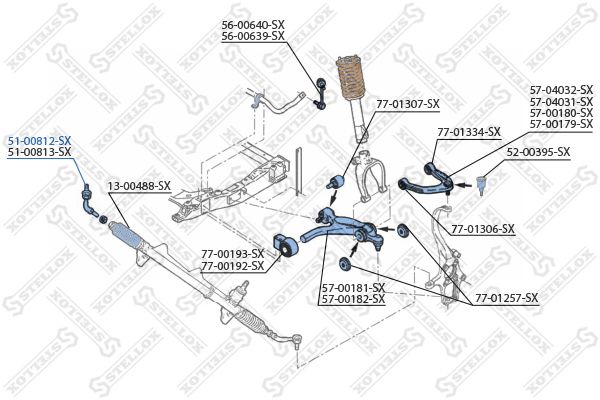 STELLOX 51-00812-SX Tie Rod End