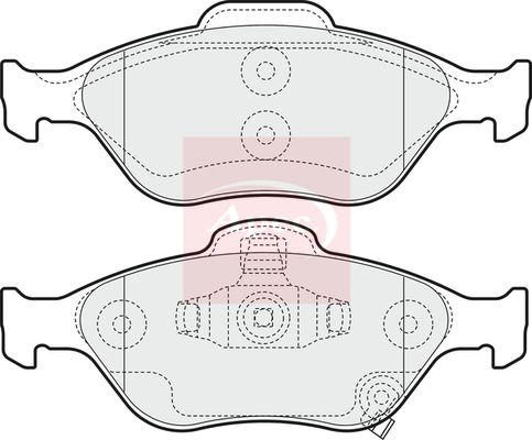 APEC Brake Pad Set, disc brake PAD1543
