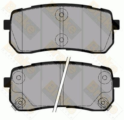 Brake Engineering Brake Pad Set, disc brake PA1877