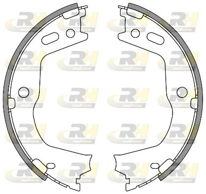 Комплект гальмівних колодок, стоянкове гальмо, Roadhouse 466600