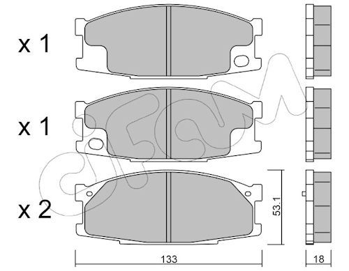 Set placute frana,frana disc 822-909-0 CIFAM