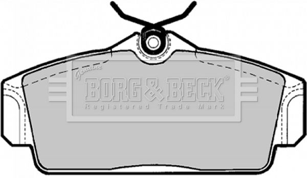 BORG & BECK fékbetétkészlet, tárcsafék BBP1672