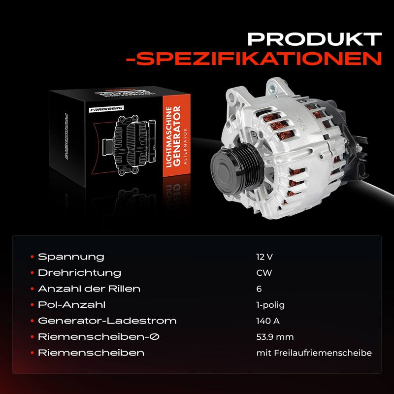Frankberg 5481FB0032242 Alternator
