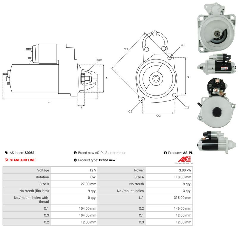 AS-PL S0081 Starter