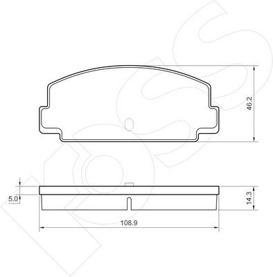 1-GNC R-137 - Brake Pad Set, disc brake