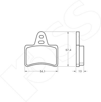 1-GNC R-356 - Brake Pad Set, disc brake
