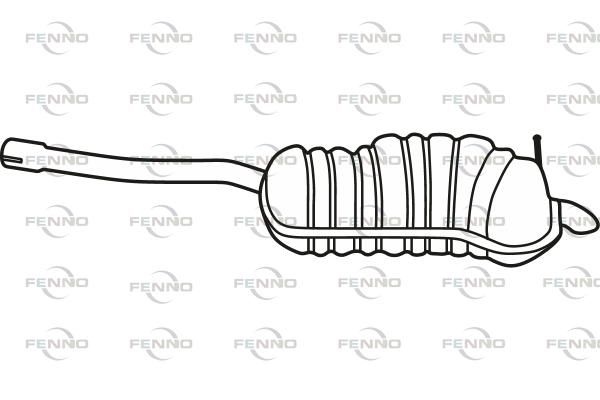 FENNO hátsó hangtompító P72049