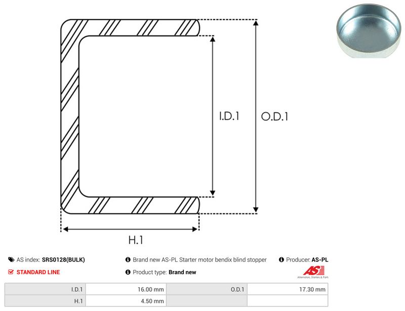 AS-PL SRS0128(BULK) Repair Kit, starter
