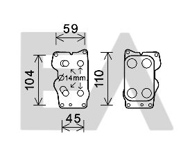 Radiador de aceite, aceite motor
