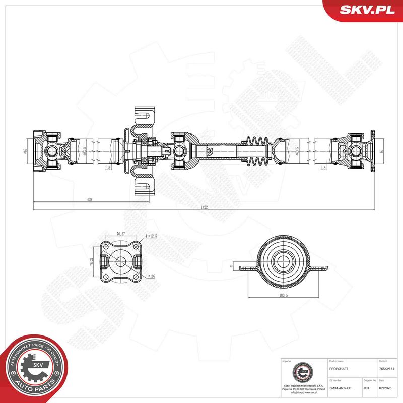 Prekės atitinka OEM kodą: SA6825100D