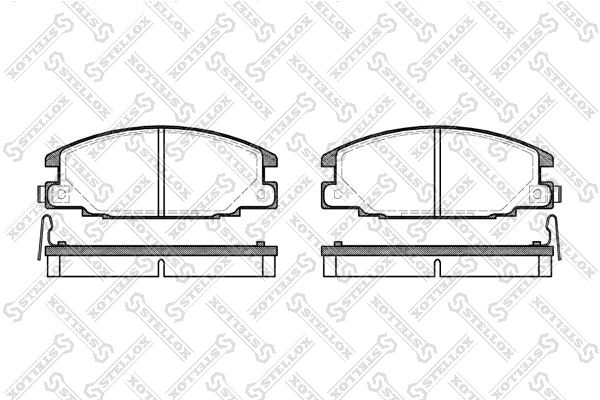 STELLOX fékbetétkészlet, tárcsafék 249 004B-SX