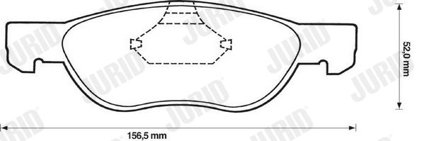 JURID 571973J Brake Pad Set, disc brake