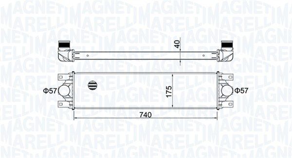 Охолоджувач наддувального повітря, Magneti Marelli 351319204790