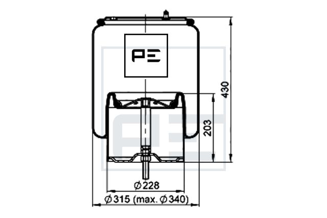 Mech, pneumatické odpružení 084.335-71A