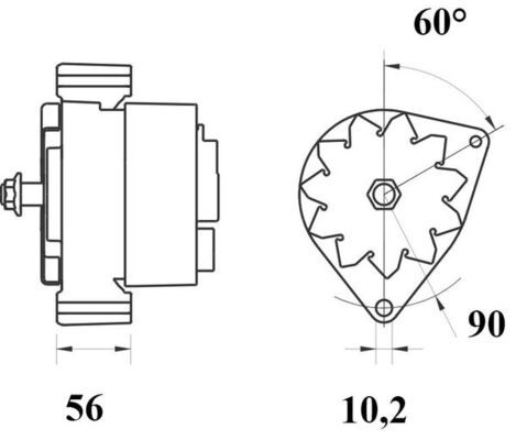 Product Image - Dynamo / alternator - MG1059 - MAHLE