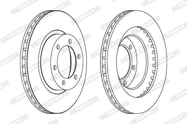 Гальмівний диск, Ferodo DDF1594C
