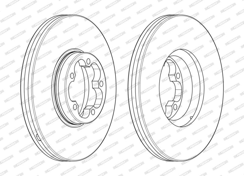 FERODO Disque de frein DDF2468-1