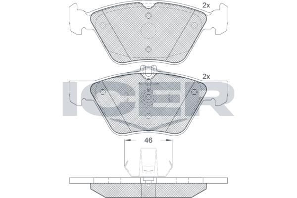 ANDEL 181159 Brake Pad Set, disc brake