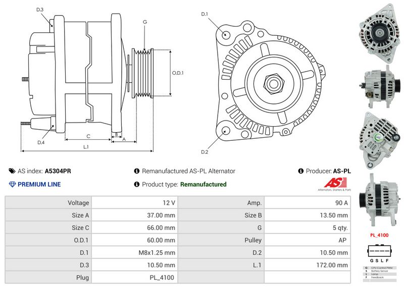 AS-PL A5304PR Alternator