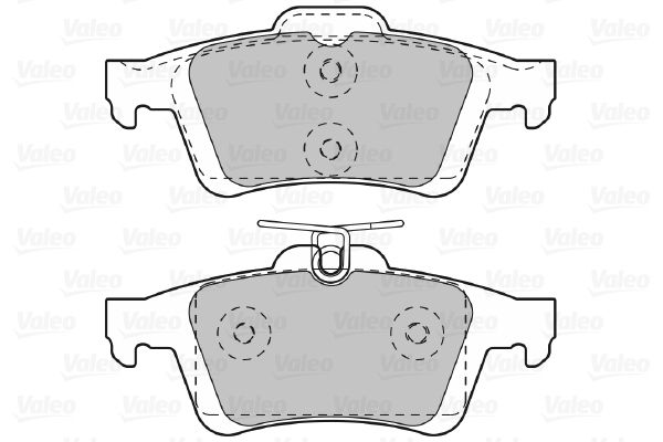 Комплект гальмівних накладок, дискове гальмо, Valeo 601044
